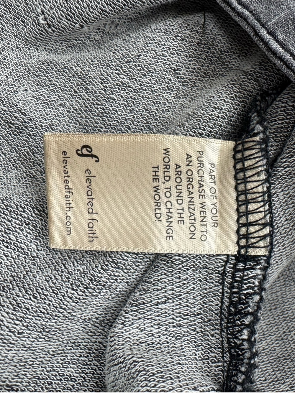 Elevated Faith Washed Gray Button-Front Shacket - Picture 5 of 5